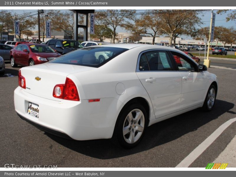 Summit White / Cocoa/Cashmere 2011 Chevrolet Malibu LS