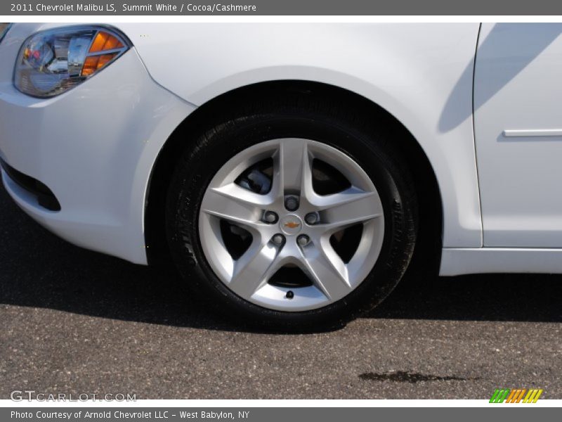 Summit White / Cocoa/Cashmere 2011 Chevrolet Malibu LS