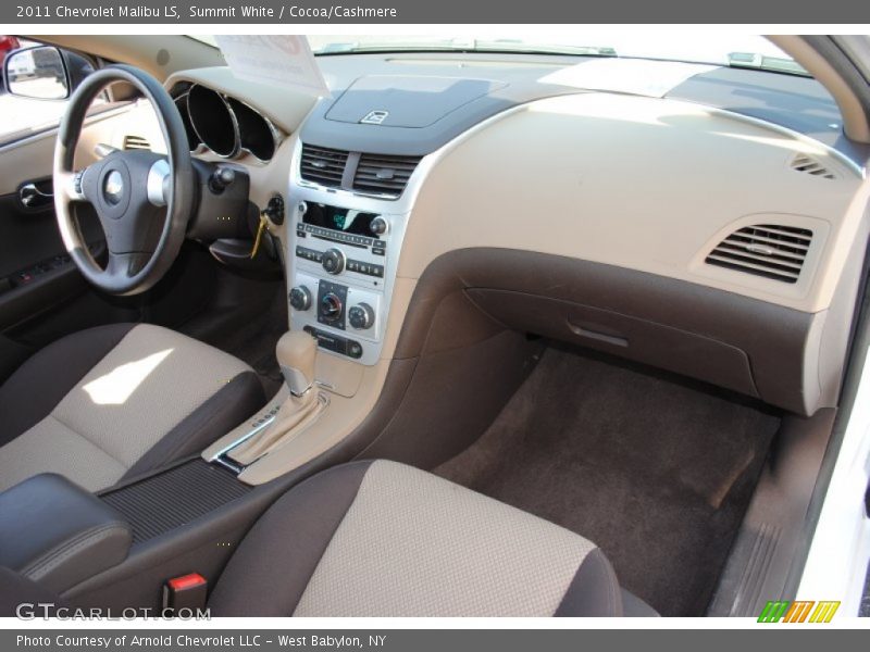 Summit White / Cocoa/Cashmere 2011 Chevrolet Malibu LS