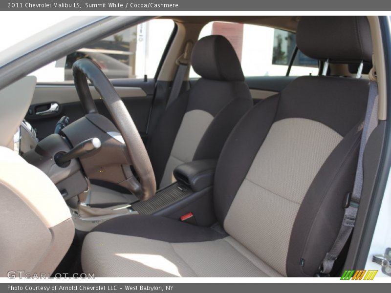 Summit White / Cocoa/Cashmere 2011 Chevrolet Malibu LS