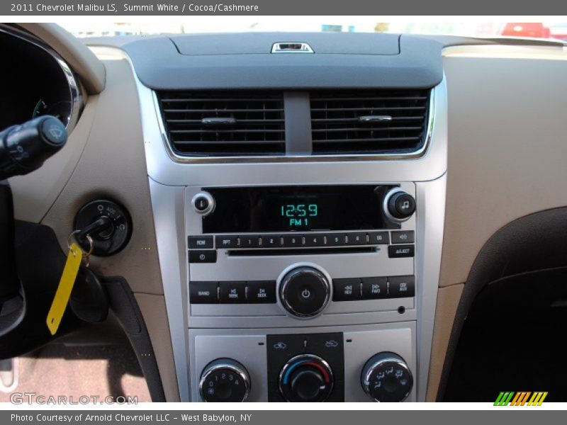Summit White / Cocoa/Cashmere 2011 Chevrolet Malibu LS