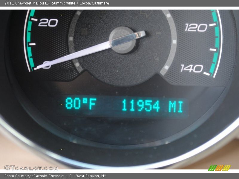 Summit White / Cocoa/Cashmere 2011 Chevrolet Malibu LS