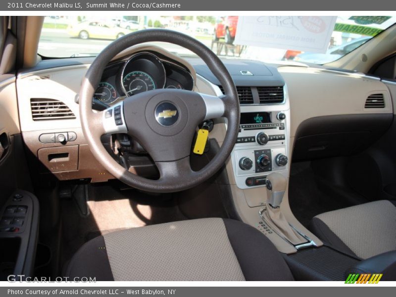 Summit White / Cocoa/Cashmere 2011 Chevrolet Malibu LS