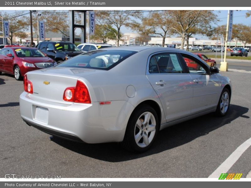 Silver Ice Metallic / Titanium 2011 Chevrolet Malibu LS