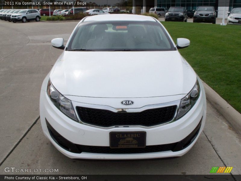 Snow White Pearl / Beige 2011 Kia Optima LX