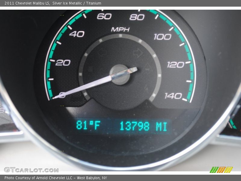 Silver Ice Metallic / Titanium 2011 Chevrolet Malibu LS