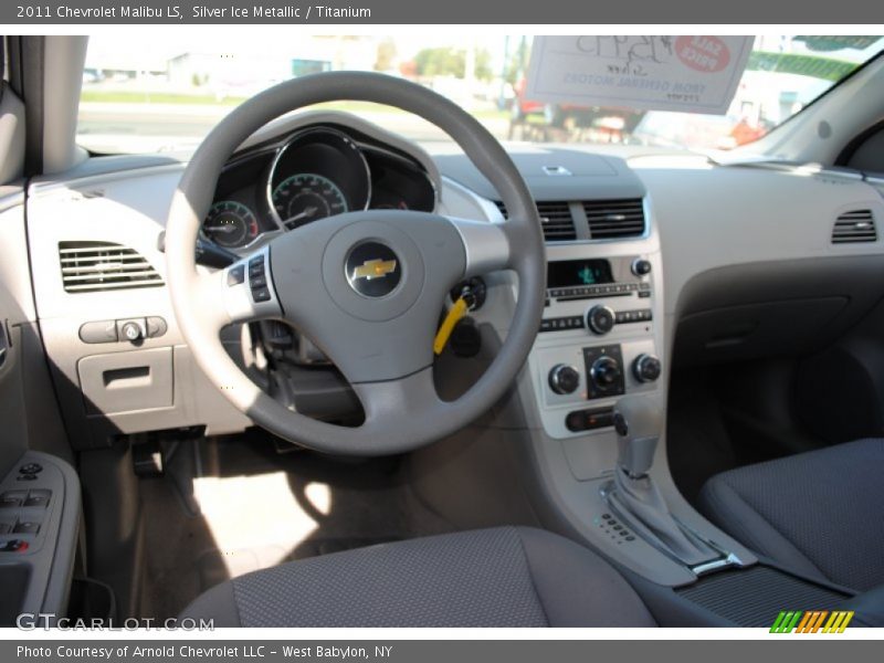 Silver Ice Metallic / Titanium 2011 Chevrolet Malibu LS