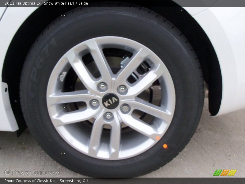 Snow White Pearl / Beige 2011 Kia Optima LX