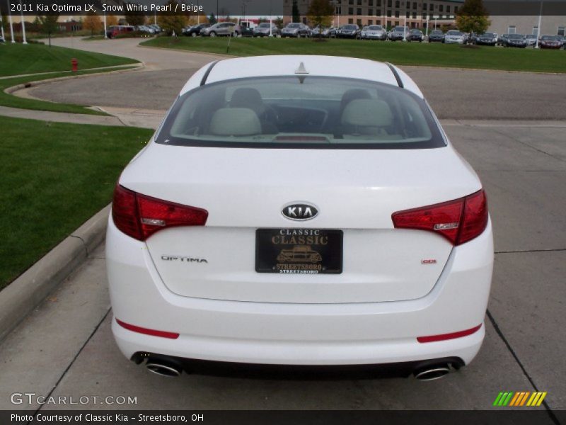 Snow White Pearl / Beige 2011 Kia Optima LX