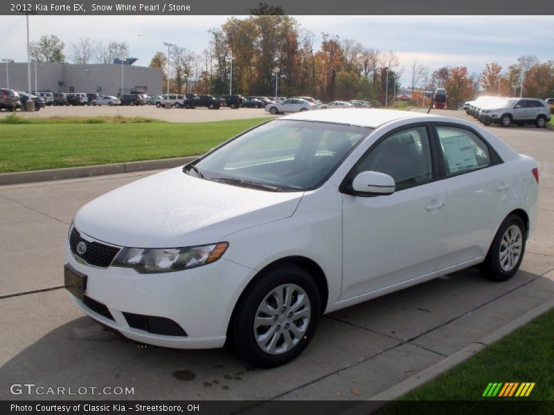Snow White Pearl / Stone 2012 Kia Forte EX