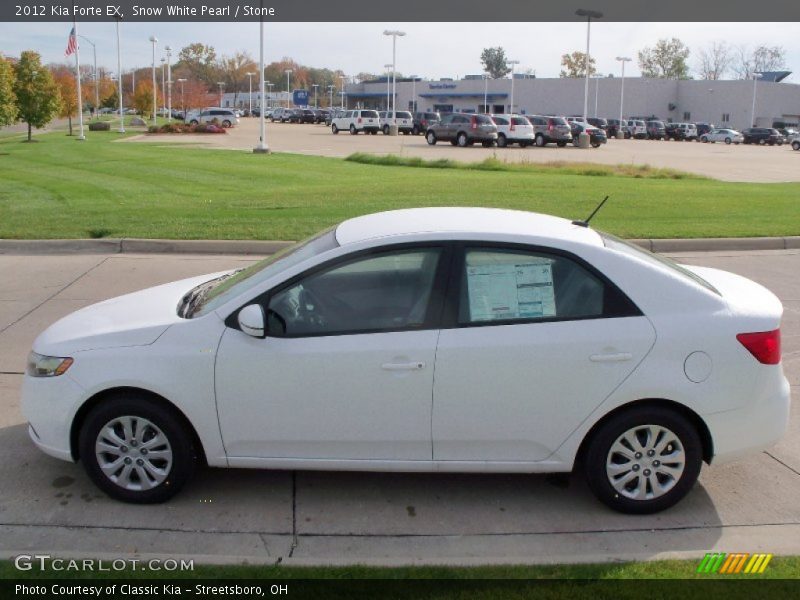 Snow White Pearl / Stone 2012 Kia Forte EX