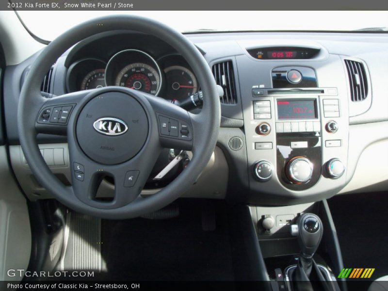 Snow White Pearl / Stone 2012 Kia Forte EX