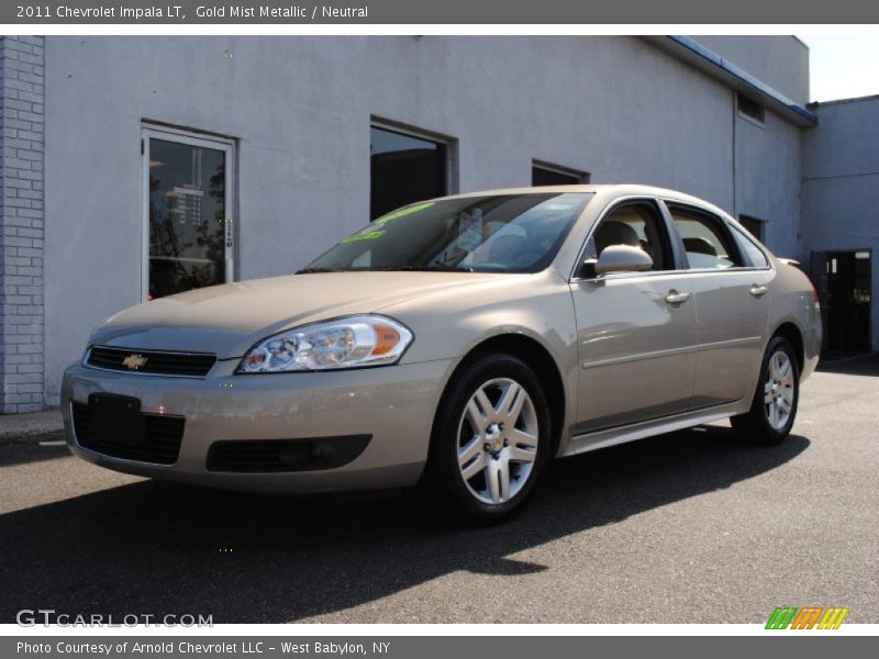 Gold Mist Metallic / Neutral 2011 Chevrolet Impala LT