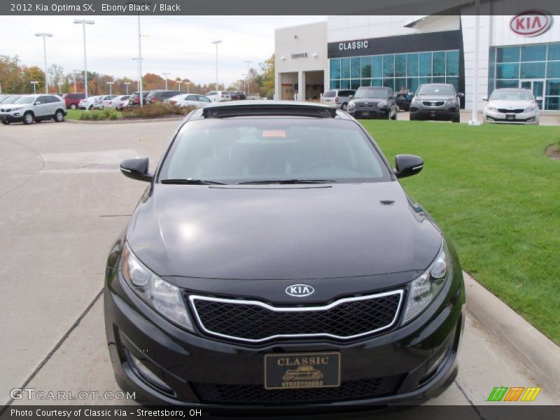 Ebony Black / Black 2012 Kia Optima SX