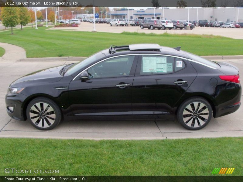 Ebony Black / Black 2012 Kia Optima SX