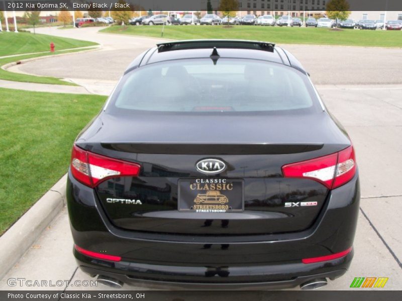 Ebony Black / Black 2012 Kia Optima SX