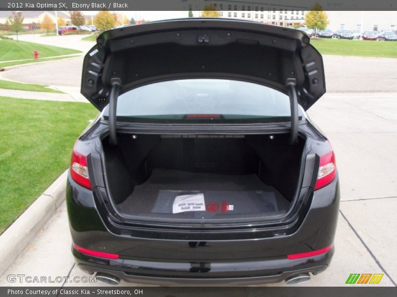 Ebony Black / Black 2012 Kia Optima SX
