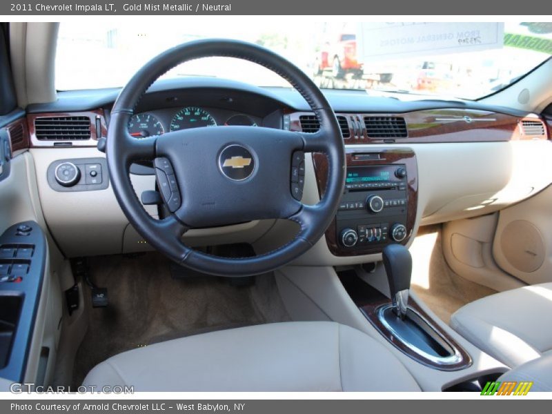 Gold Mist Metallic / Neutral 2011 Chevrolet Impala LT