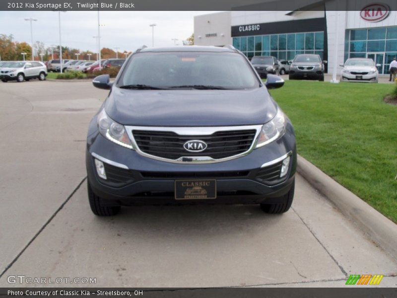 Twilight Blue / Black 2012 Kia Sportage EX