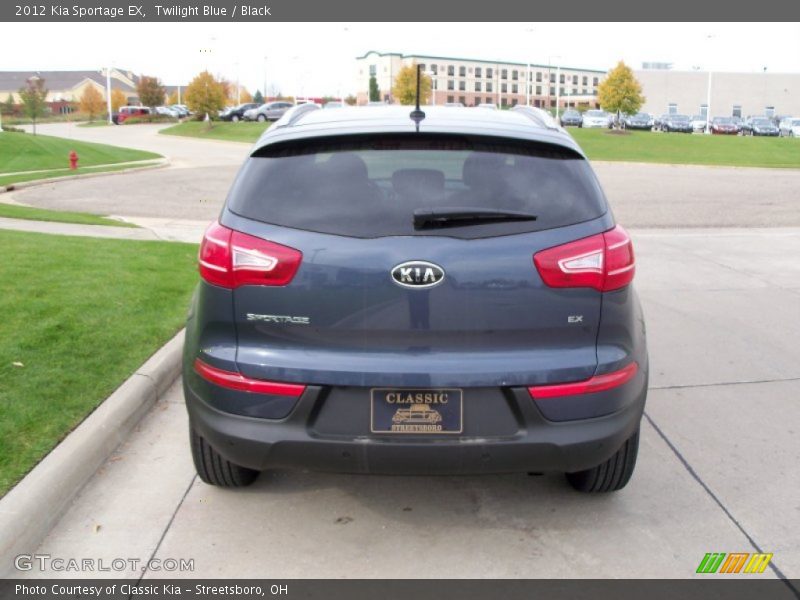 Twilight Blue / Black 2012 Kia Sportage EX