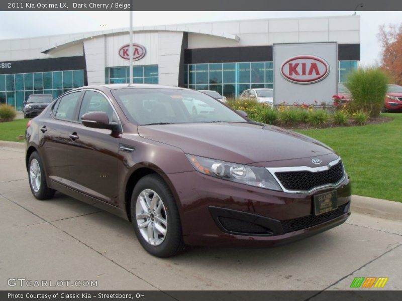 Dark Cherry / Beige 2011 Kia Optima LX