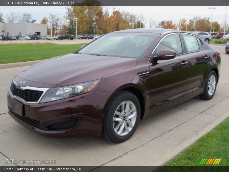 Dark Cherry / Beige 2011 Kia Optima LX