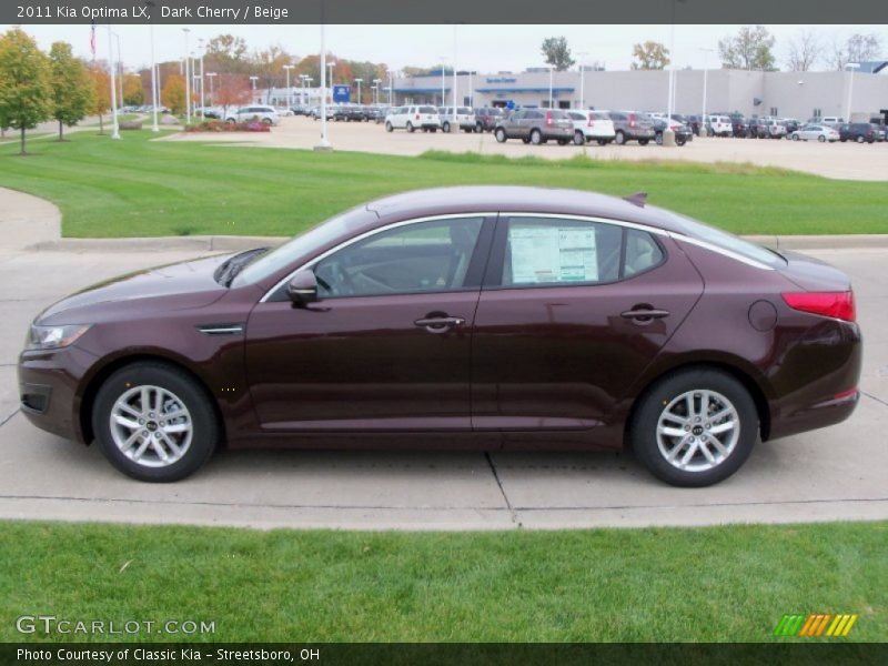 Dark Cherry / Beige 2011 Kia Optima LX