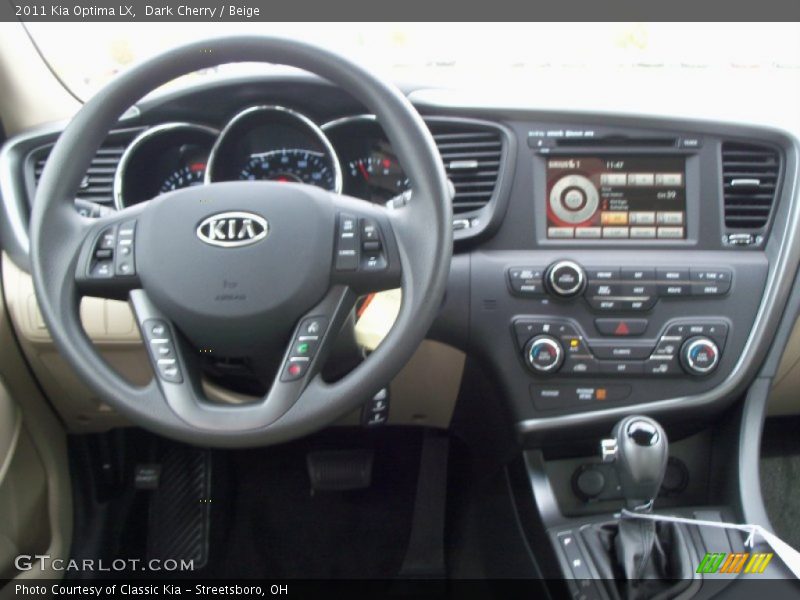 Dark Cherry / Beige 2011 Kia Optima LX