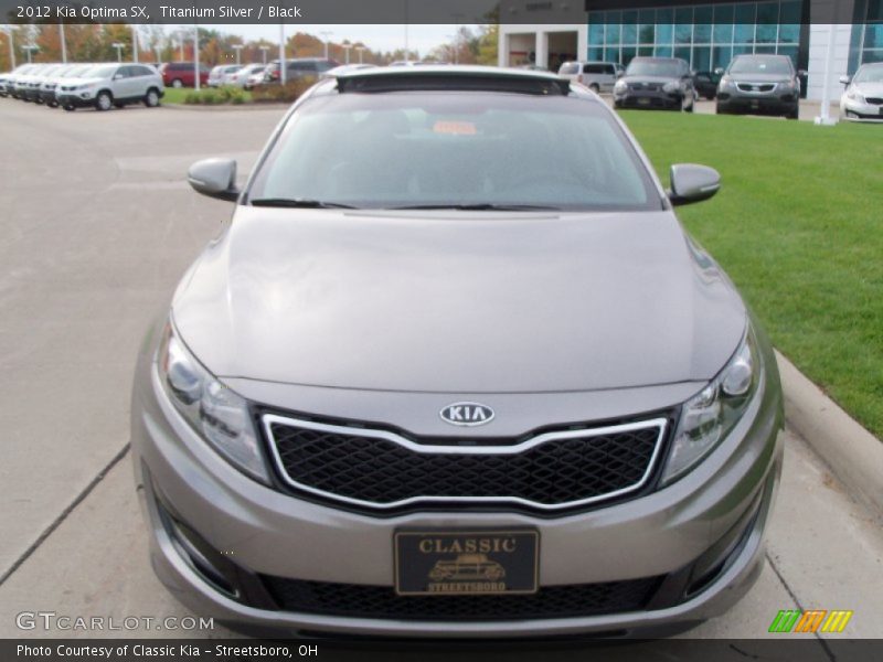 Titanium Silver / Black 2012 Kia Optima SX