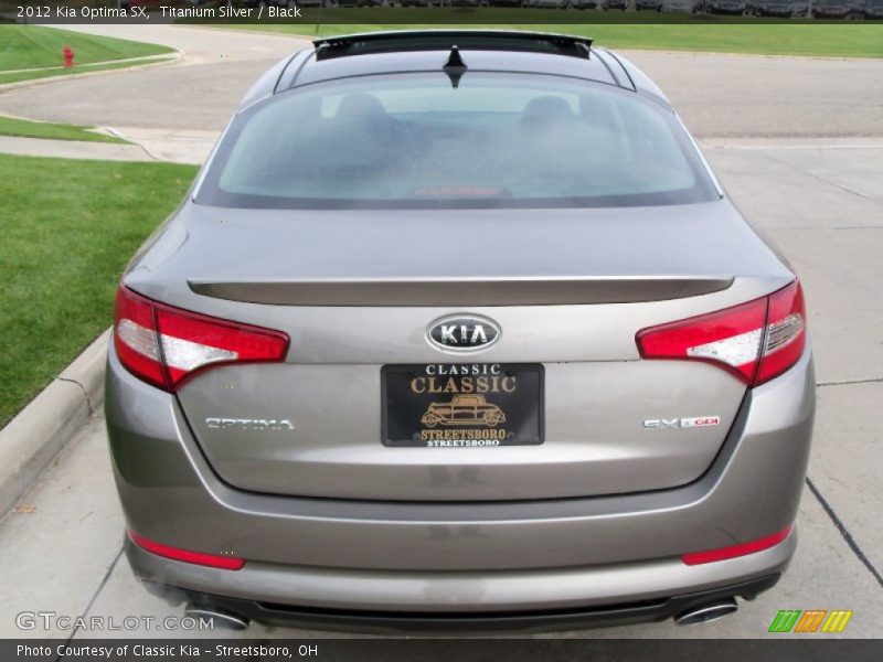 Titanium Silver / Black 2012 Kia Optima SX