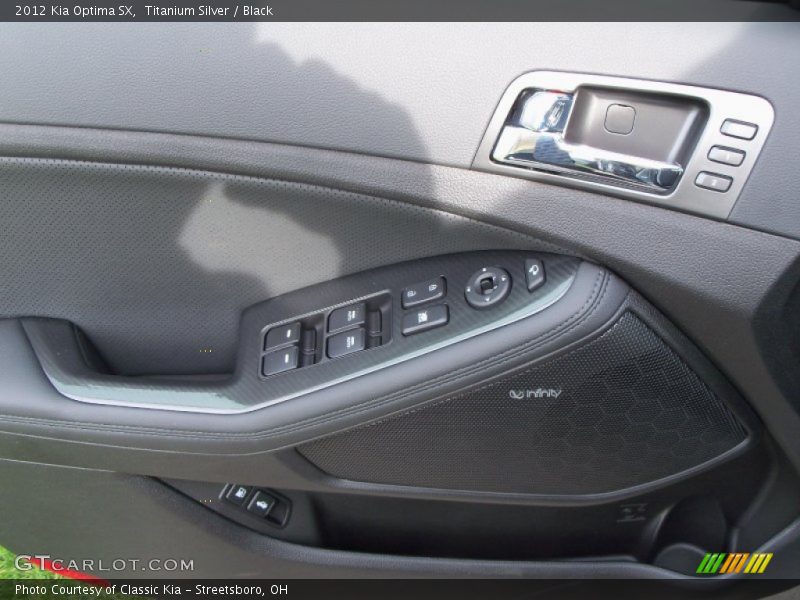 Titanium Silver / Black 2012 Kia Optima SX