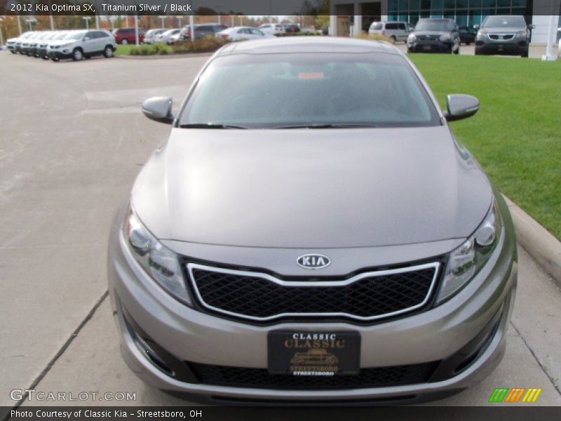 Titanium Silver / Black 2012 Kia Optima SX