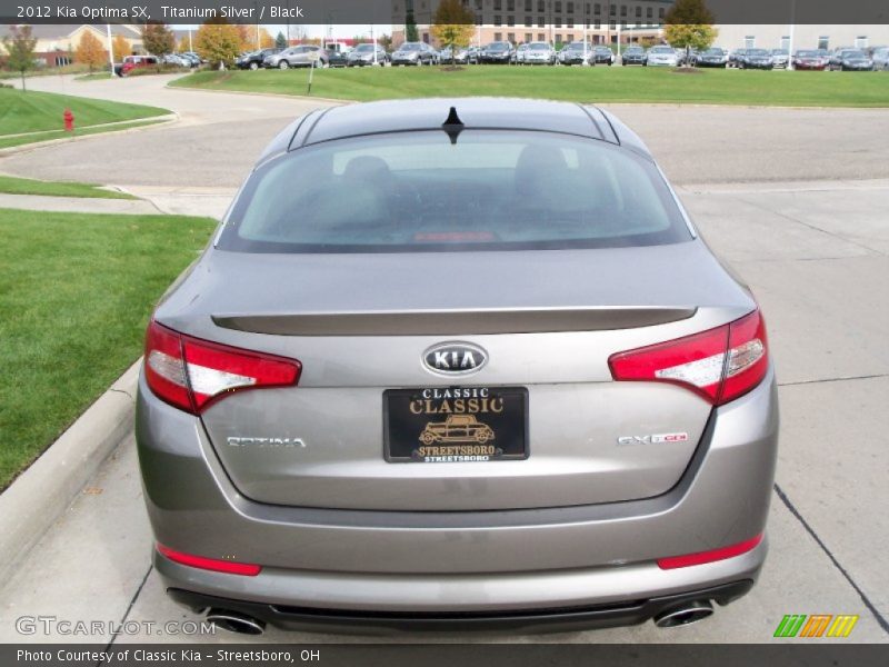 Titanium Silver / Black 2012 Kia Optima SX