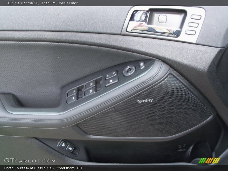 Titanium Silver / Black 2012 Kia Optima SX