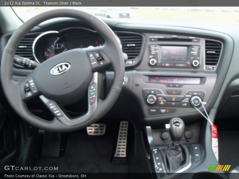 Titanium Silver / Black 2012 Kia Optima SX