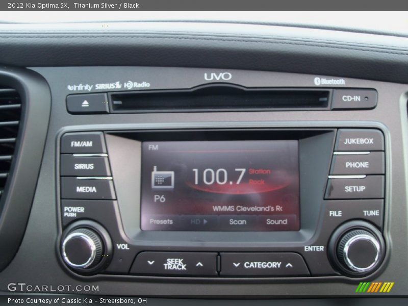 Audio System of 2012 Optima SX