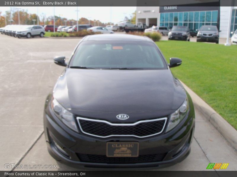 Ebony Black / Black 2012 Kia Optima SX