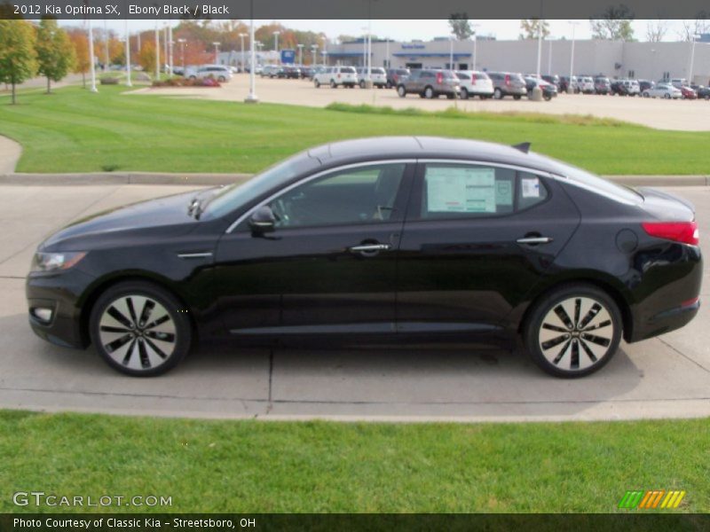 Ebony Black / Black 2012 Kia Optima SX