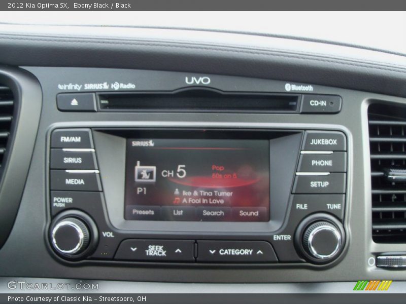 Ebony Black / Black 2012 Kia Optima SX