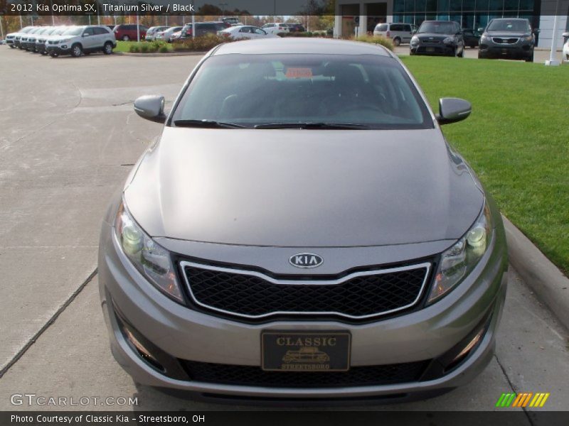 Titanium Silver / Black 2012 Kia Optima SX