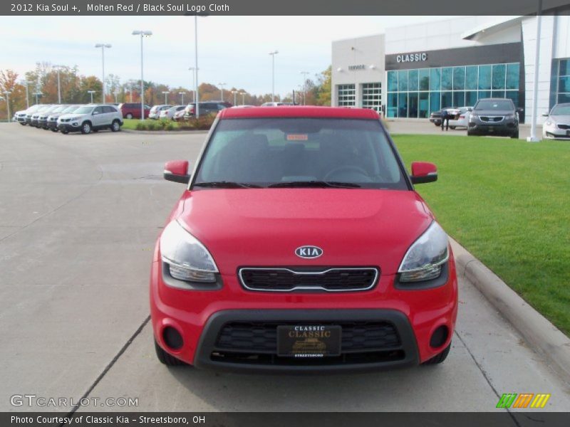 Molten Red / Black Soul Logo Cloth 2012 Kia Soul +