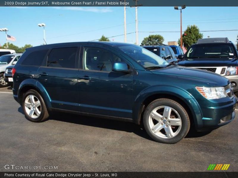 Melbourne Green Pearl / Pastel Pebble Beige 2009 Dodge Journey SXT