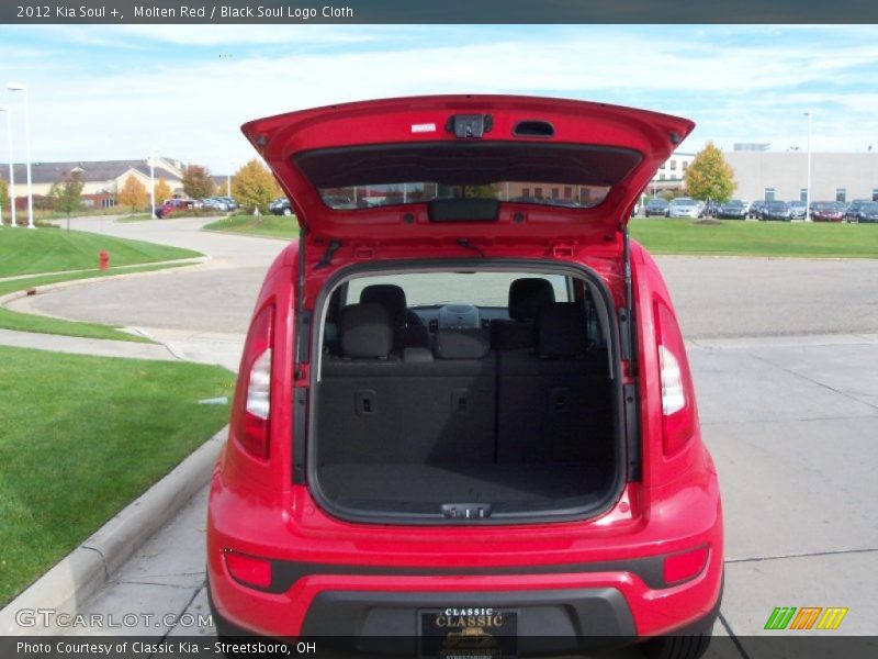 Molten Red / Black Soul Logo Cloth 2012 Kia Soul +