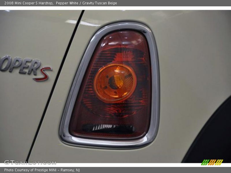 Pepper White / Gravity Tuscan Beige 2008 Mini Cooper S Hardtop