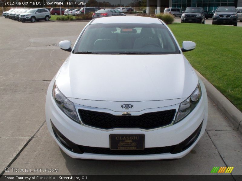 Snow White Pearl / Gray 2012 Kia Optima LX