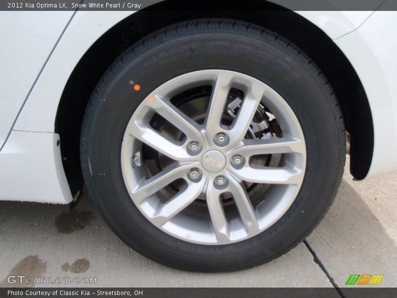 Snow White Pearl / Gray 2012 Kia Optima LX