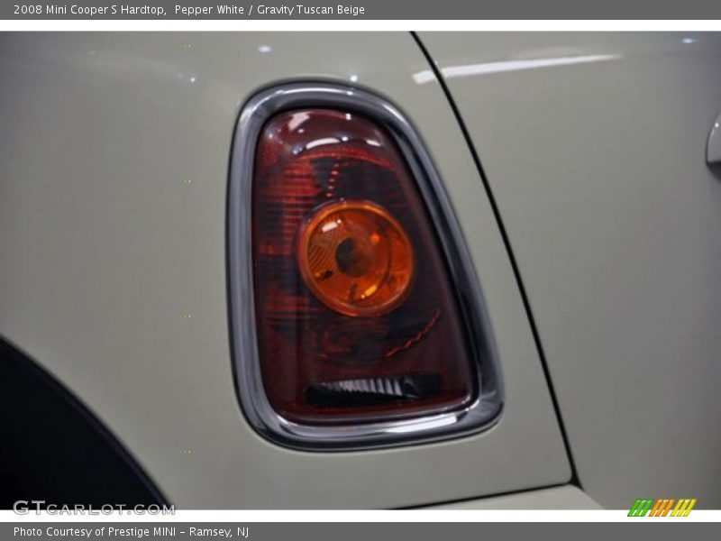 Pepper White / Gravity Tuscan Beige 2008 Mini Cooper S Hardtop
