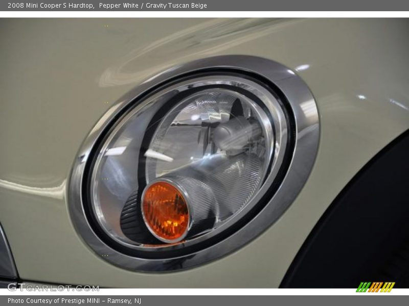 Pepper White / Gravity Tuscan Beige 2008 Mini Cooper S Hardtop