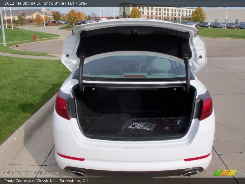 Snow White Pearl / Gray 2012 Kia Optima LX