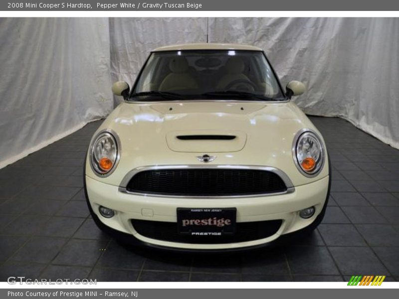 Pepper White / Gravity Tuscan Beige 2008 Mini Cooper S Hardtop